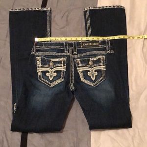 Super cute big stitch Rock revival boot cut jeans
